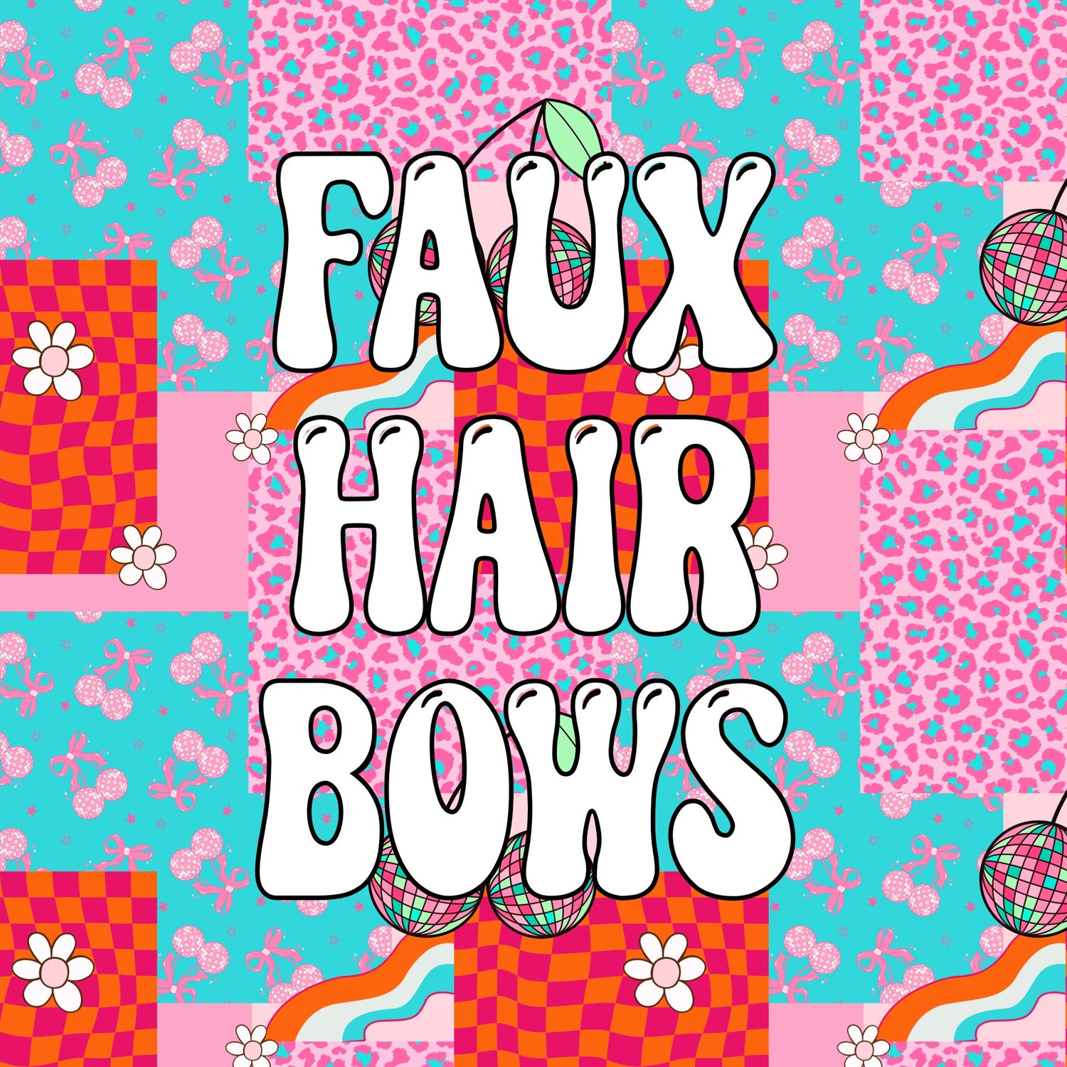 Faux Hair Bows