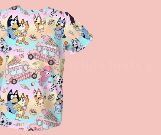 Ice Cream Dog Basic Tee